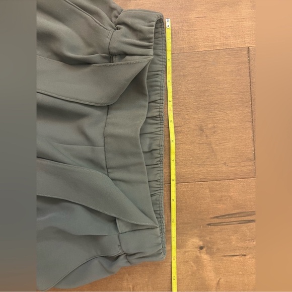 Lululemon Noir Crop Wide Leg Tie Front Pants 4 grey/ green - Picture 5 of 5